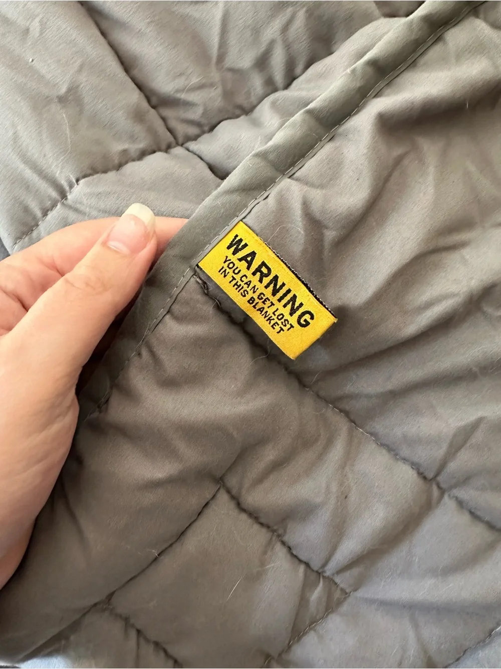 Big Blanket Co XL 40 lb King Weighted Blanket Gray w/ Duvet Cover